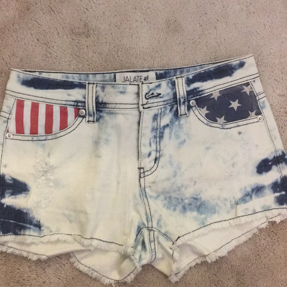 Jean shorts size 0  great for 4th of July